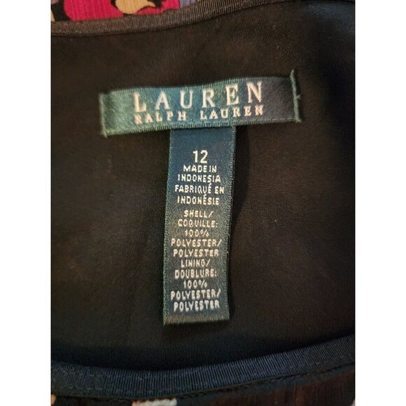 Lauren Ralph Lauren Women's Ruffled Floral Georgette Skirt Multi Size 12 - Picture 3 of 16